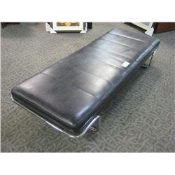 Leather Reception Bench