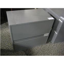 Grey 2 Drawer Lateral File Cabinet