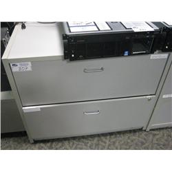 Grey 2 Drawer Lateral File Cabinet