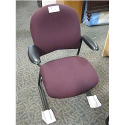 Burgandy Client Chair