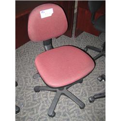 Burgandy Gas Lift Steno Chair