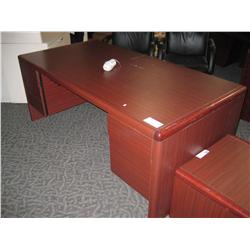 Mahogany Double Pedestal Executive  Desk