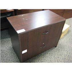 Mahogany 2 Drawer Lateral File Cabinet