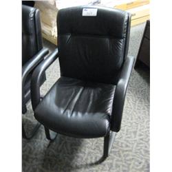 Black Leather Client Chair