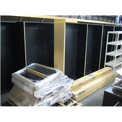 Large Black Mill Work Shelving System