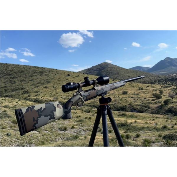 6.5 PRC Custom McWhorter Rifle Kuiu Pattern and Zeiss Scope