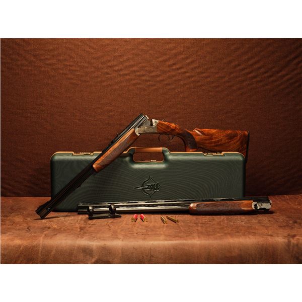 Zoli ‘Focus Express Silver’ Dangerous Game 9.3x74r Double Rifle + 28 Gauge Combina