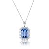 Image 1 : Aquamarine and Diamond Pedant