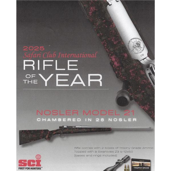 Limited Edition SAFARI CLUB Rifle – Nosler Model 21