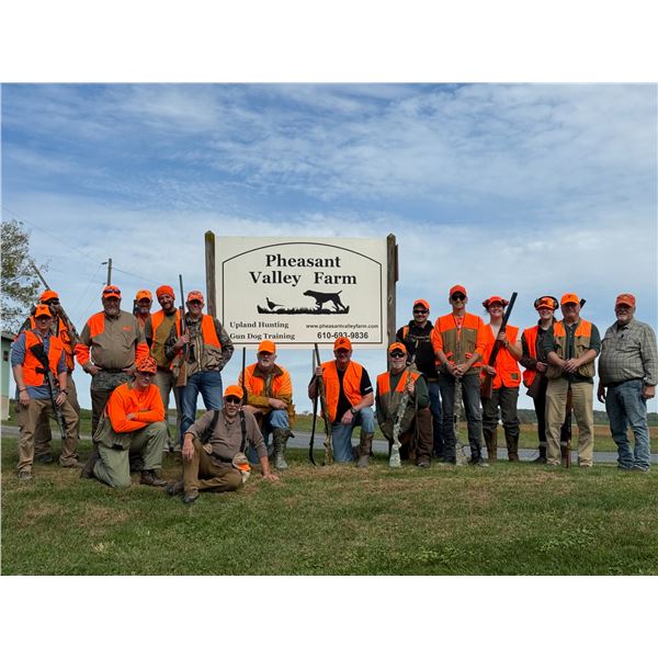 Pheasant Valley Farm - Half-Day Hunt Pheasant Hunt for 1 or 2 Hunters