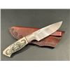 Image 1 : Custom Scrimshaw Knife by Nkosi Jubane – Africa Hunting Gazette