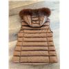 Image 2 : Women's Curley Lamb Fur Vest with Fox Fur Trim
