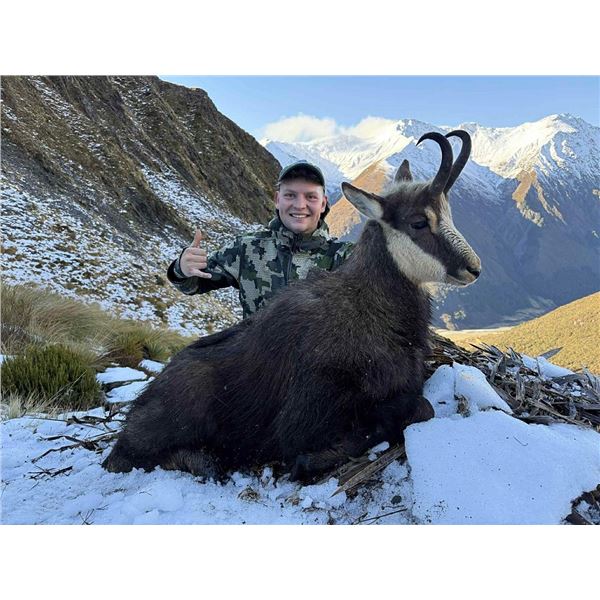 New Zealand 5-Day Chamois Hunt for 1 hunter and 1 non-hunter plus $500 credit towards 2nd Trophy