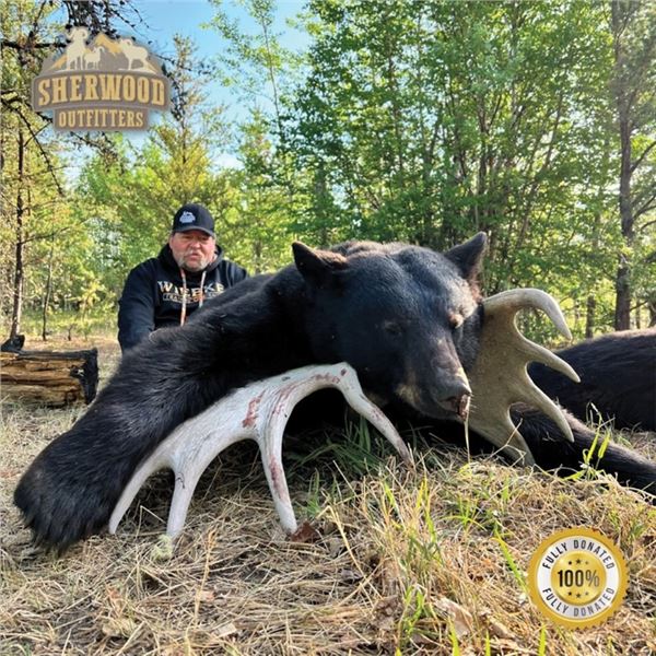 6-Day Black Bear and Fishing Trip for 1 hunter with Sherwood Outfitters in Northeastern Alberta
