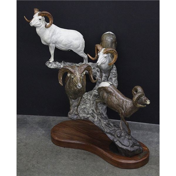 Wildlife in Bronze by James Stafford 'Grand Slam' - Artists Proof donated by Stan Potts