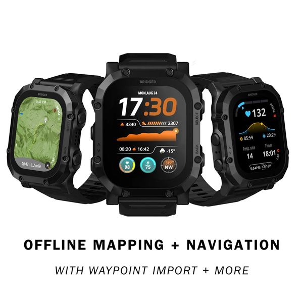 RECKON Premium GPS Smartwatch, Built by Hunters, for Hunters by Bridger Watch