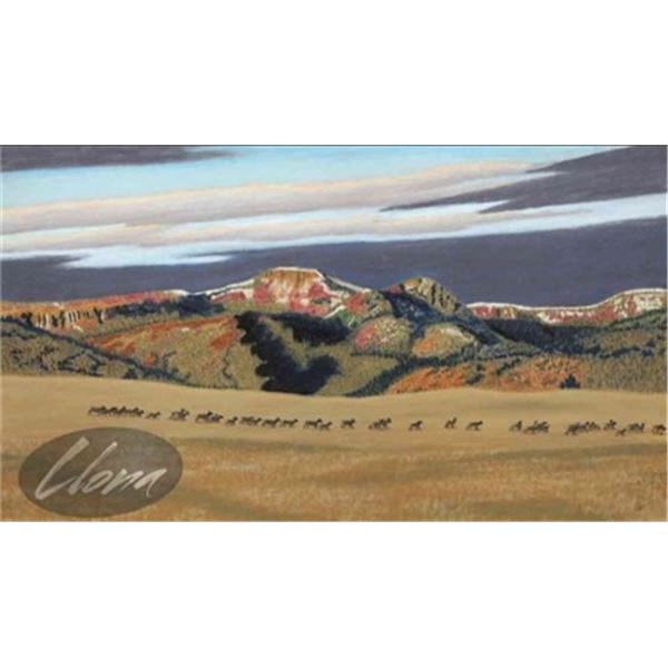 Fall on Council Mountain original pastel painting by Artwork by Llona