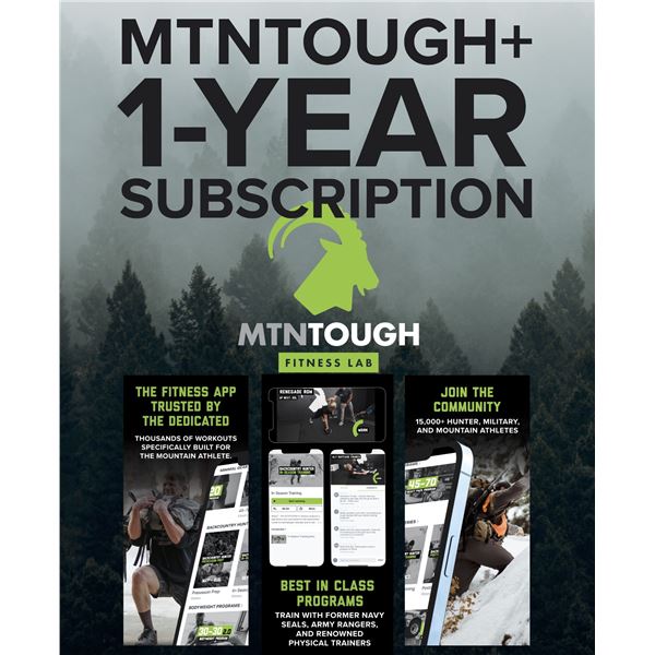 MTNTOUGH Fitness App 1-Year Subscription