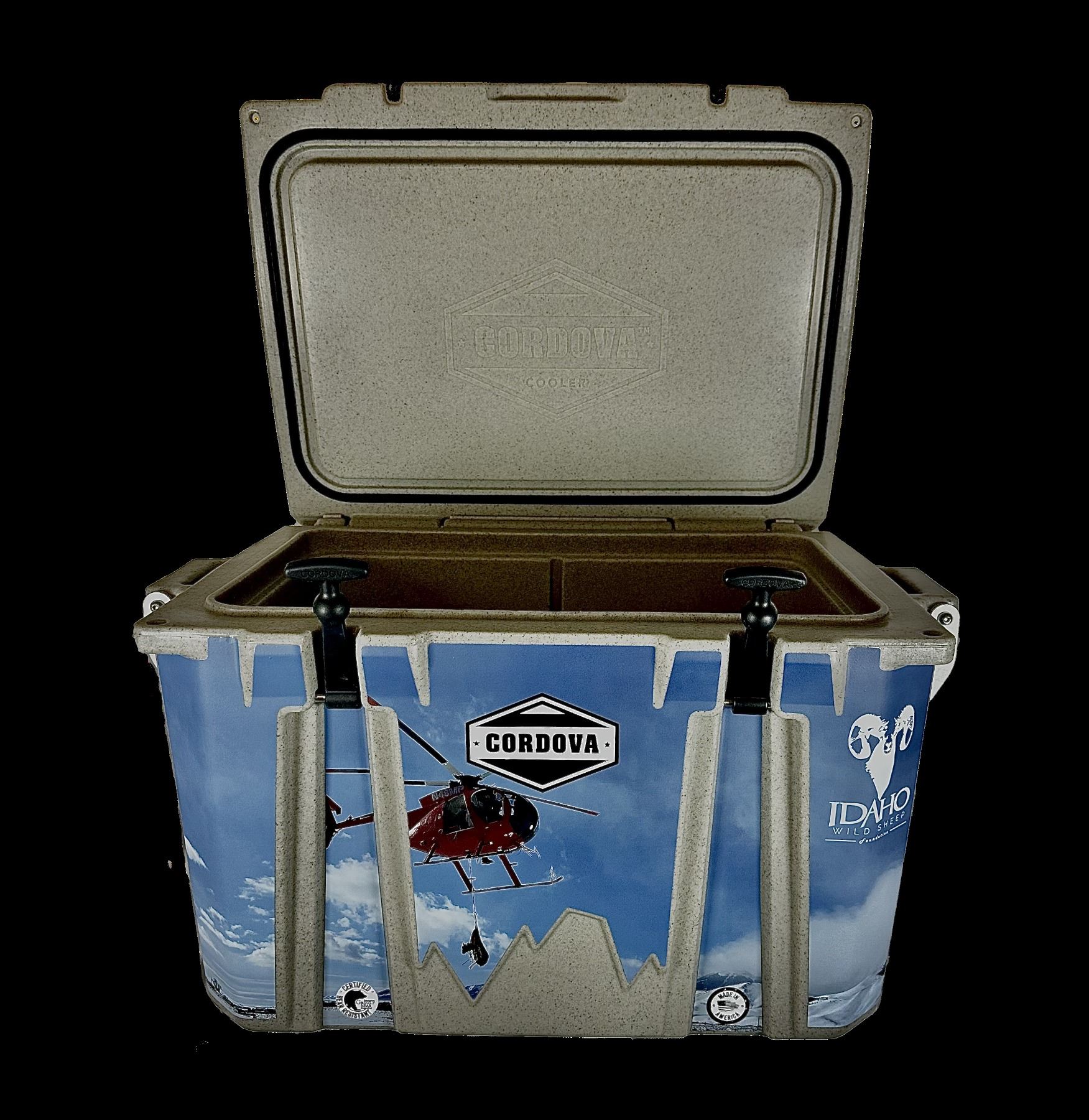 48 QT Hard Cooler – Navy, Large Capacity With Sturdy Handle, Great For Camping, Family Trips, And BBQs