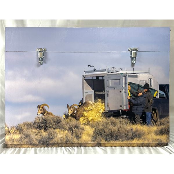 Custom Camp Box with Idaho Wild Sheep Foundation Conservation Pictures