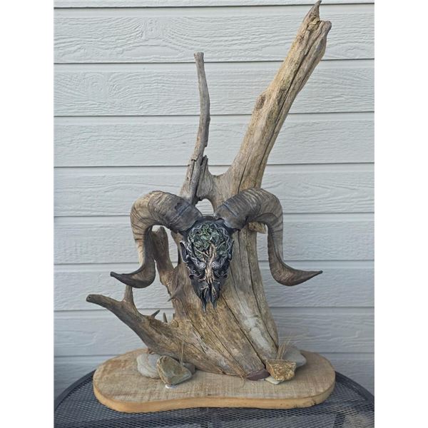 Custom “Full Circle” – Ram Skull with the Tree of Life