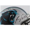 Image 2 : CHRISTIAN MCCAFFREY AND SAM DARNOLD SIGNED CAROLINA PANTHERS FULL SIZE HELMET (BECKETT COA)