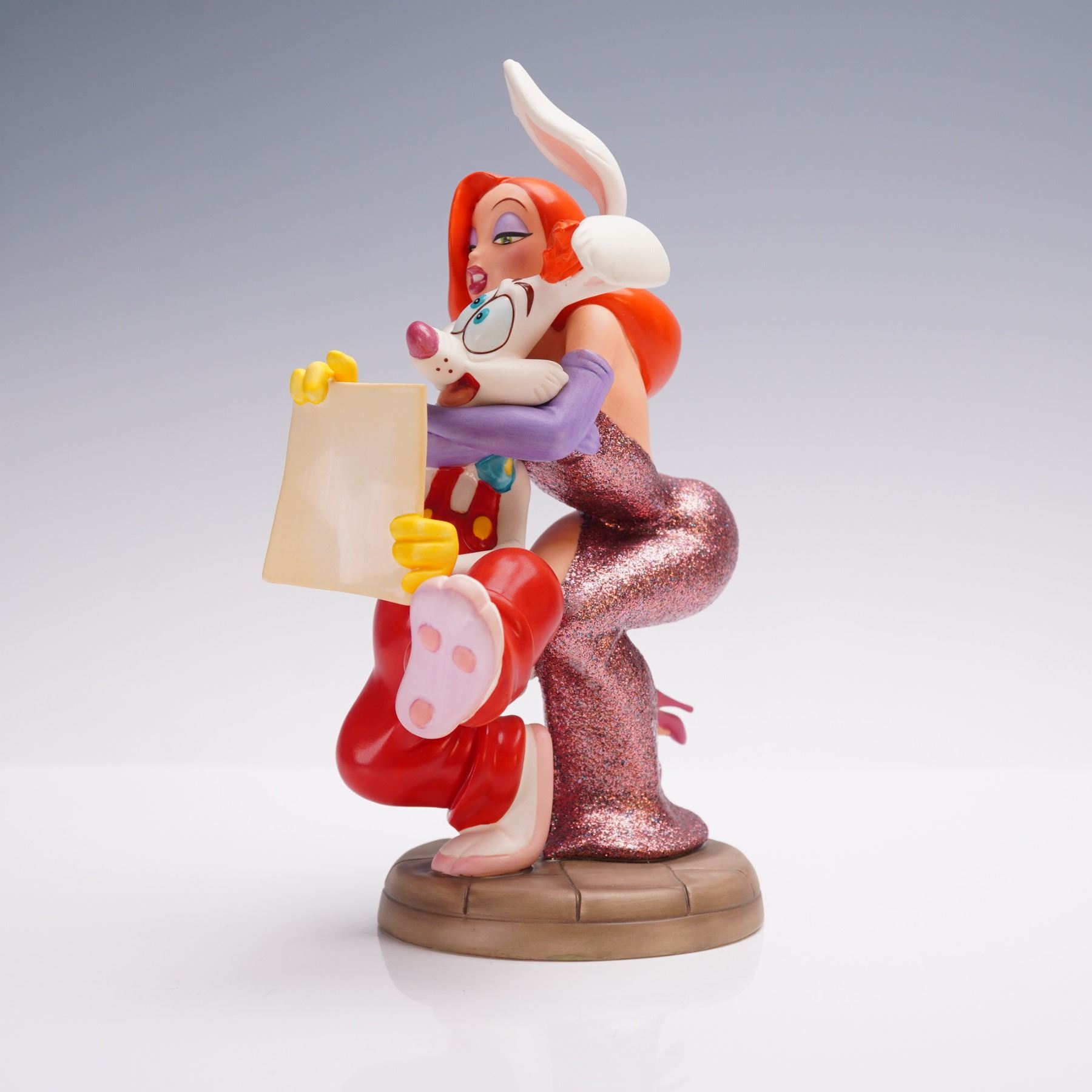 Jessica Rabbit Figure Base Walt Disney Classics Figurine Roger & Jessica Rabbit
