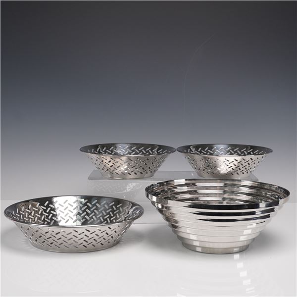 4pc  Group of Italian Alessi Stainless Steel Bowls