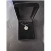 Image 2 : $2175 - Silver Moissanite Pendant & Chain Set
