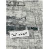 Image 2 : Gray 36” x 60” Rug with Polyester Surface and TPR Backing