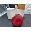 Image 2 : Lot of 2 – Red Glass Reflector Heating Lamp  Bulb With E27 Base 120V