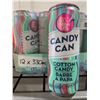 Image 2 : Candy Can Sparkling Drink, Cotton Candy Flavor, 12 x 330ml, Zero Sugar