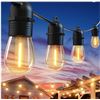 Image 1 : Novtech 101FT 30+2 Bulbs Outdoor Waterproof LED Patio Lights
