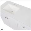 Image 1 : 43 in. Single Sink White Bath Vanity with Granite-Look Colorpoint White Cultured Marble Top