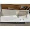 Image 2 : 43 in. Single Sink White Bath Vanity with Granite-Look Colorpoint White Cultured Marble Top