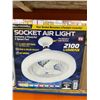 Image 2 : Bell & Howell Socket Air Light with 3 Speed Fan and RGB Select