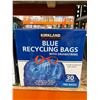 Image 2 : Kirkland Signature Blue Recycling Bags with Drawstring, 30 Gallon, 100 Bags