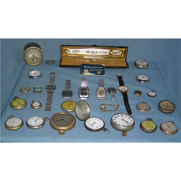 Large collection of antique and vintage wrist and pocket watches