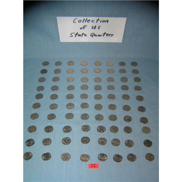Huge collection of U.S. American state quarters