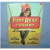 Image 1 : Foot Rest Hosiery retro style advertising sign