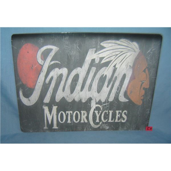 Indian Motorcycle retro style advertising sign printed on PVC hard board