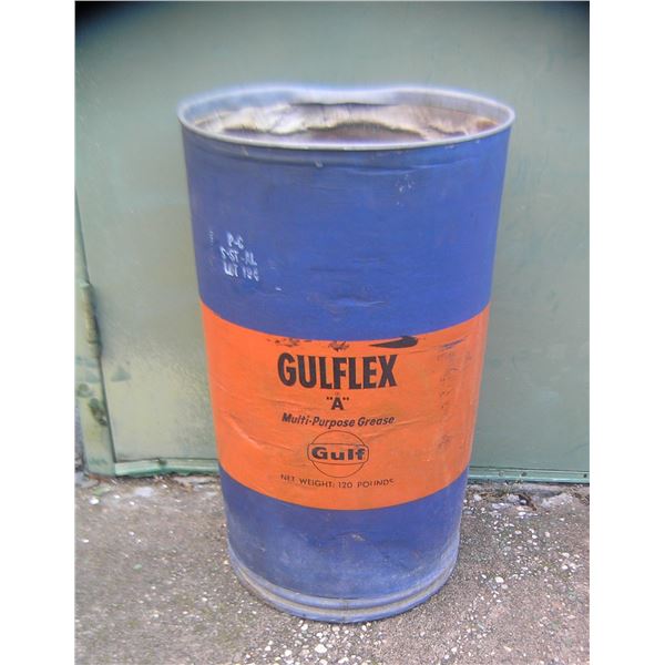 Gulf flex oil company muiltpurpose grease container
