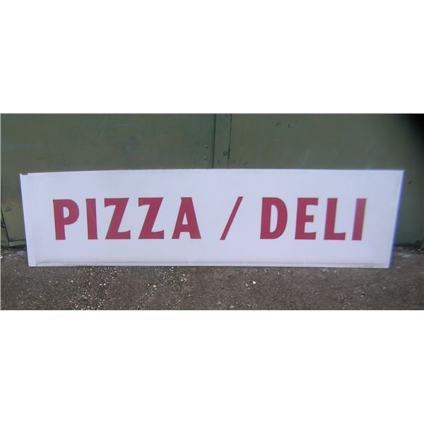 Pizza deli Lucite advertising sign 16x5
