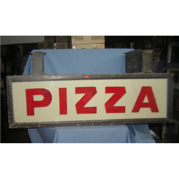 Early PIZZA advertising sign