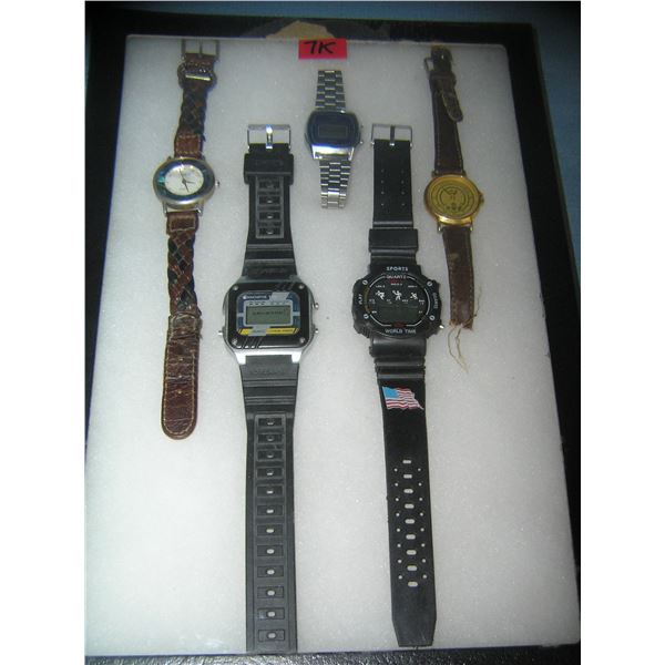 Collection of costume jewelry watches