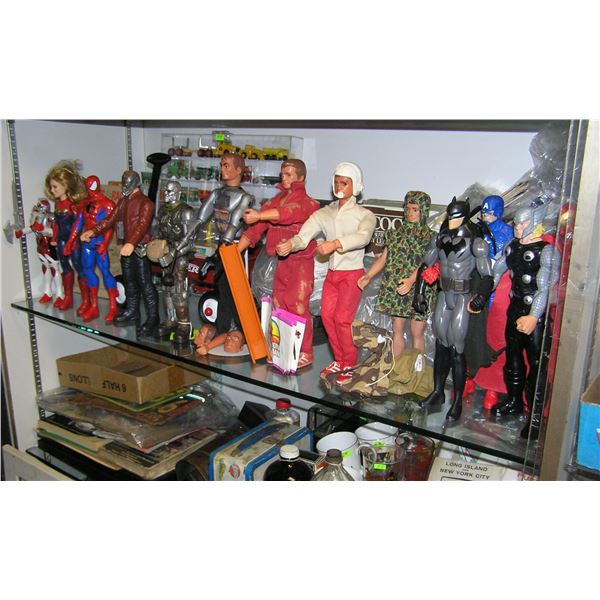 Action figure collection includes GI Joe