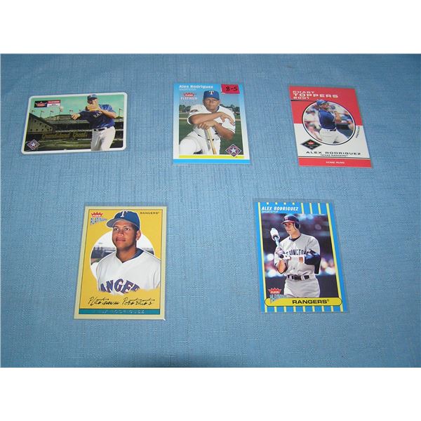 Collection of Alex Rodriguez all star baseball cards