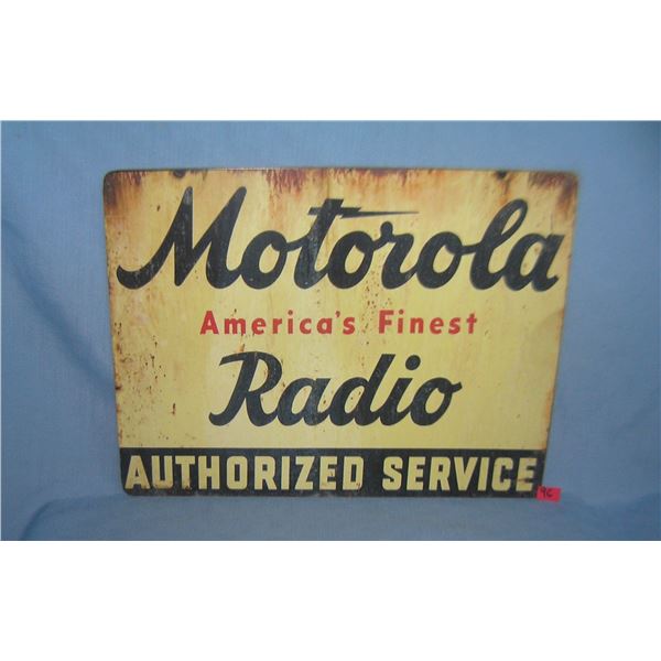 Motorola America's finast radio retro style sign