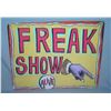 Image 1 : Freak Show Alive retro style advertising sign