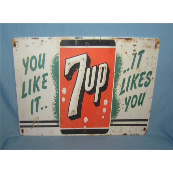 7UP retro style advertising sign